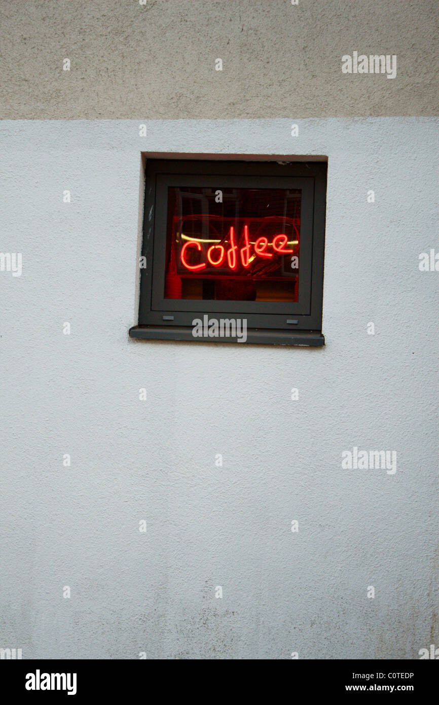 Coffee Shop Window Stock Photo - Alamy
