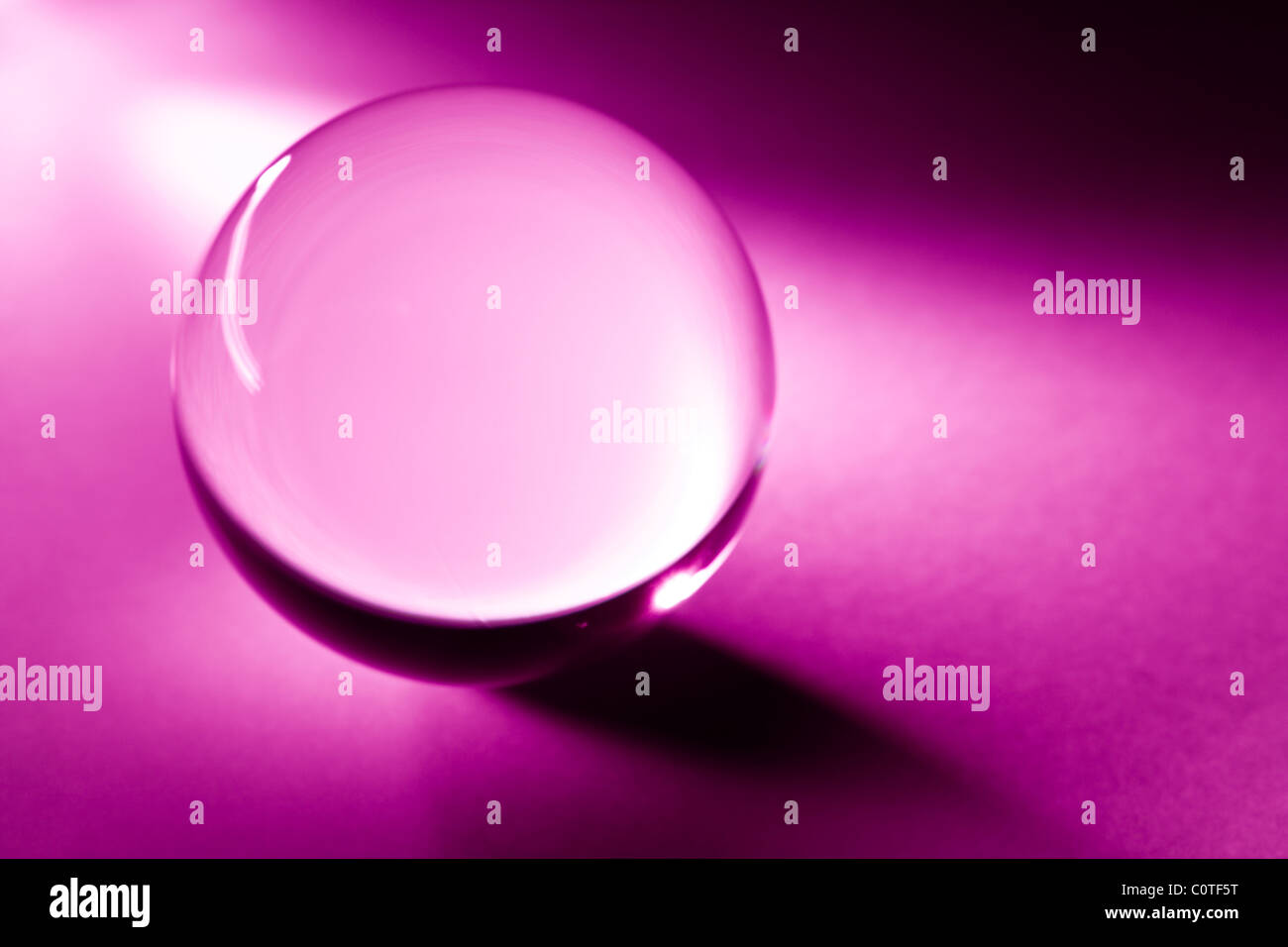 Red Crystal Ball for background Stock Photo - Alamy