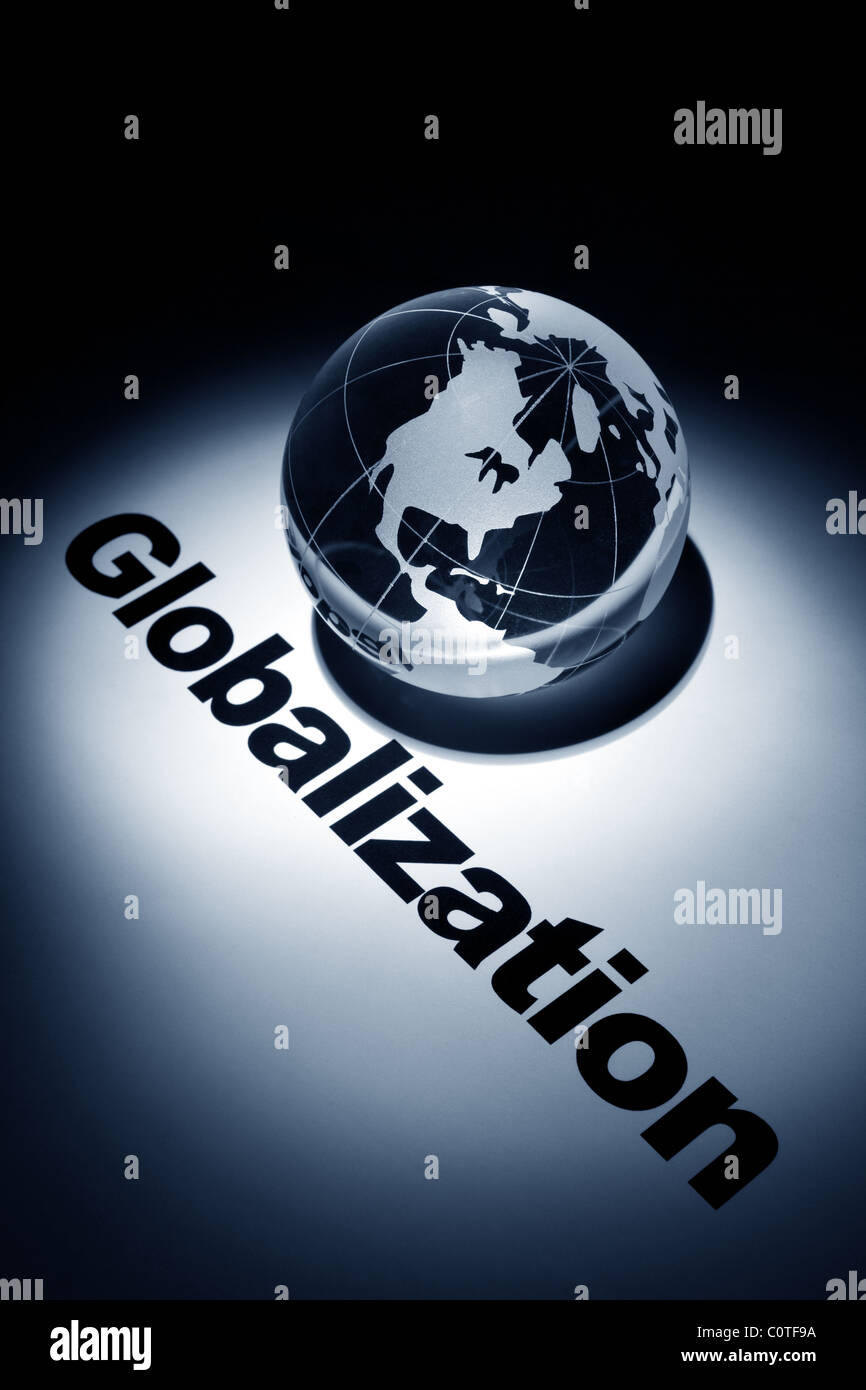 globe, concept of economic globalization Stock Photo