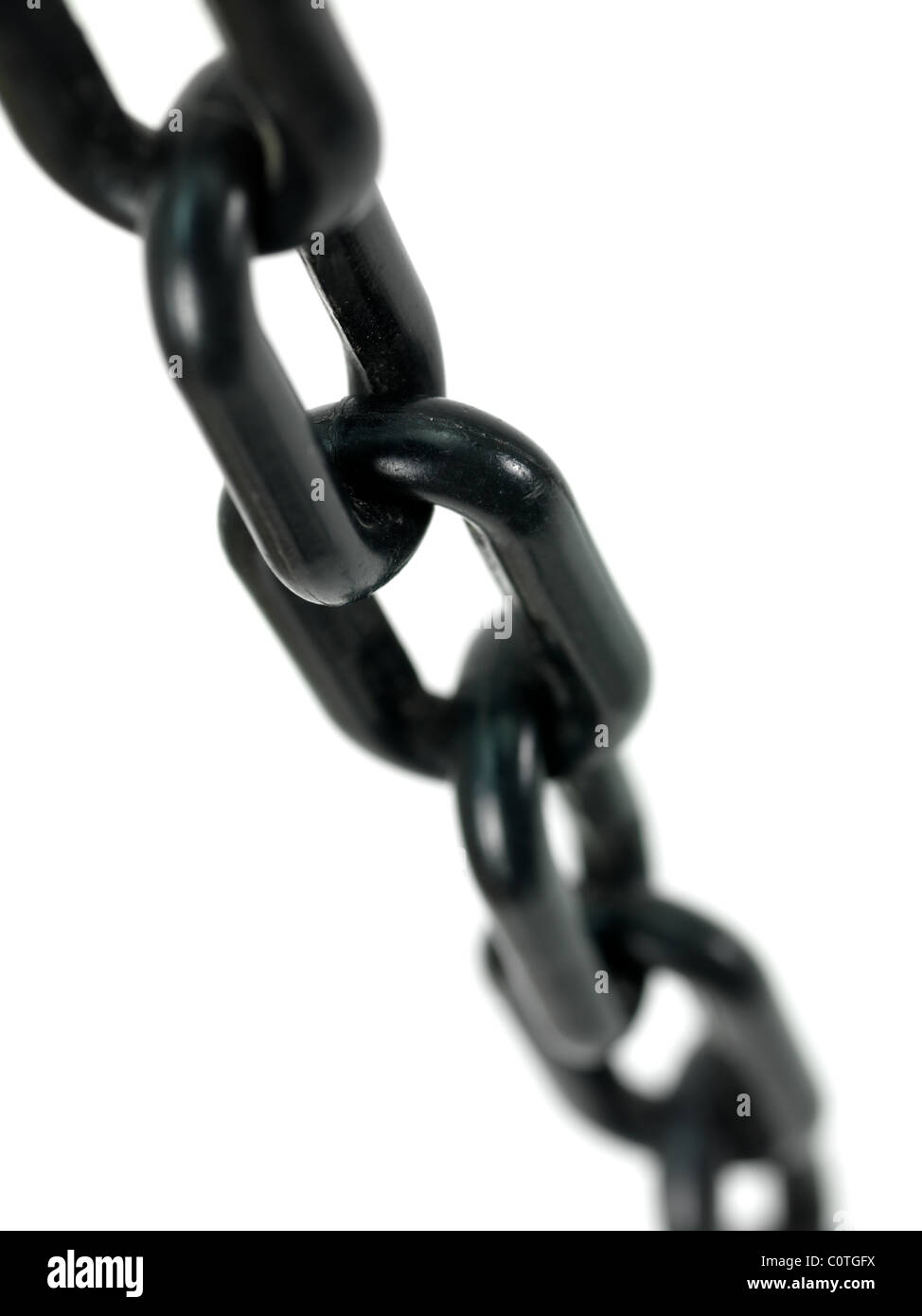 Chain Balck A black chain isolated against a white background Stock Photo - Alamy