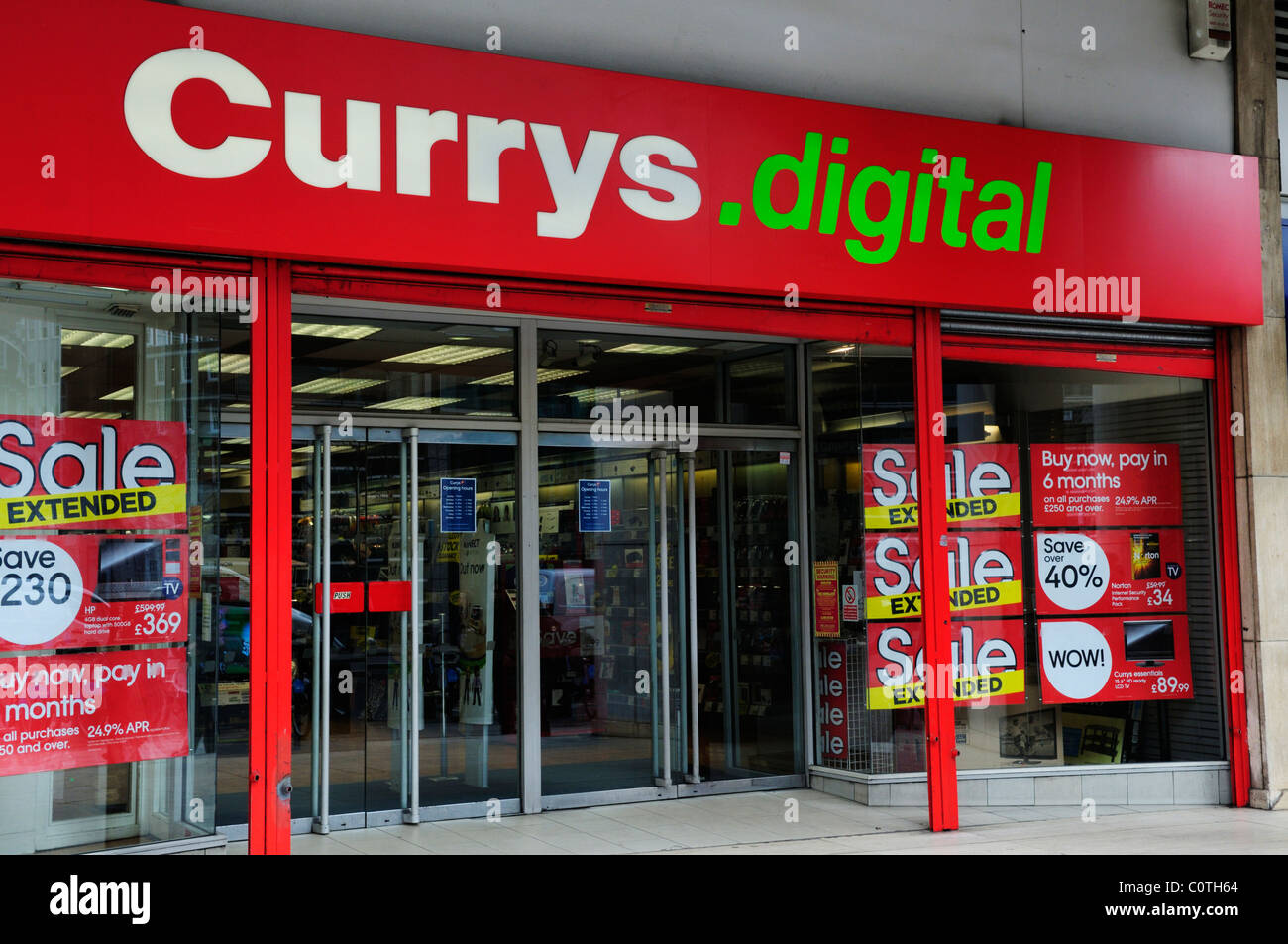 Currys.Digital Electronic Goods Shop, Holborn, London, England, UK Stock Photo