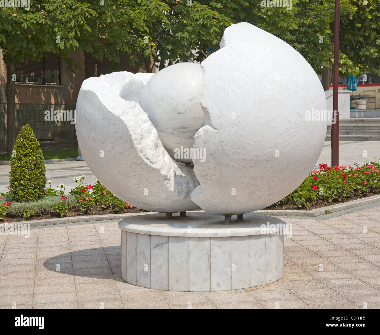 Egg sculpture in Arandjelovac, Sumadija Serbia Europe Stock Photo Alamy