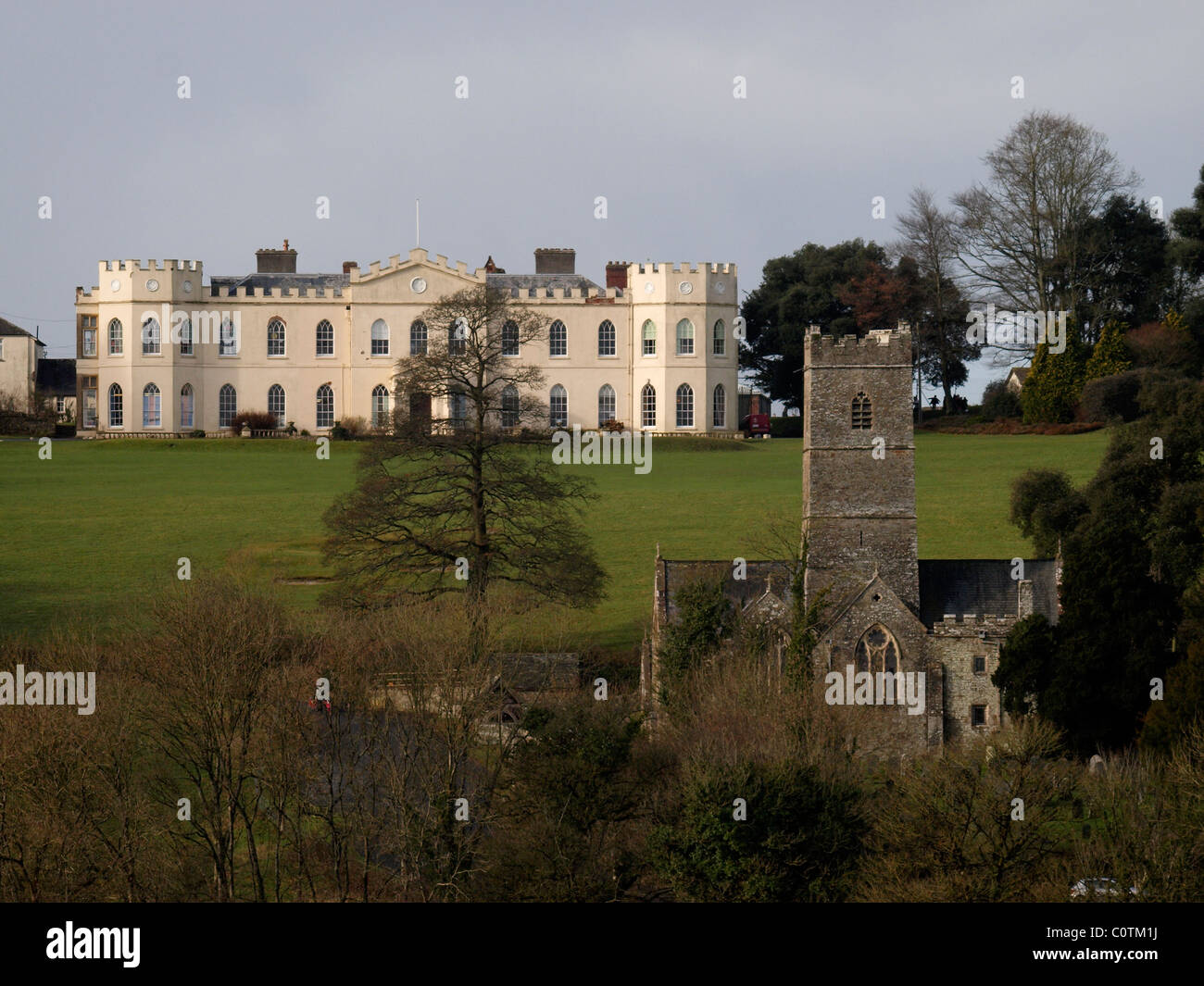 Old manor house and church, Near Barnstaple, Devon, UK Stock Photo Alamy