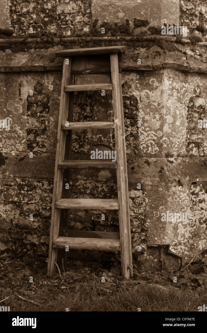 Ladder side of church hi-res stock photography and images - Alamy