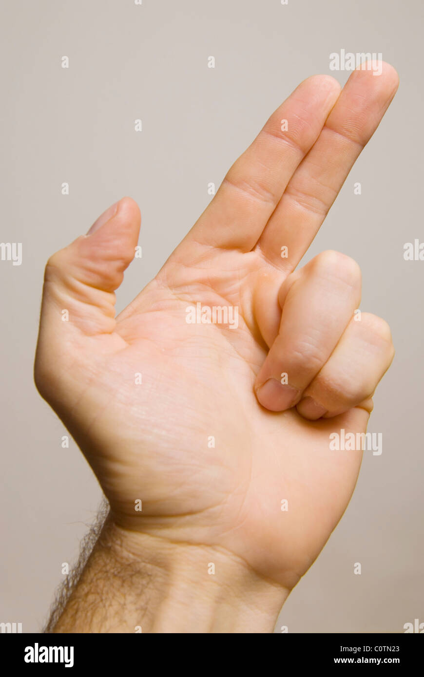 Gun shaped hand hi-res stock photography and images - Alamy