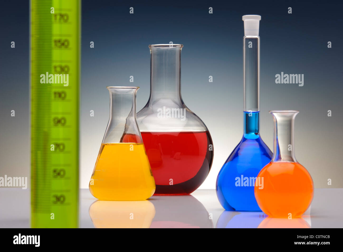 glassware in chemical laboratory Stock Photo Alamy