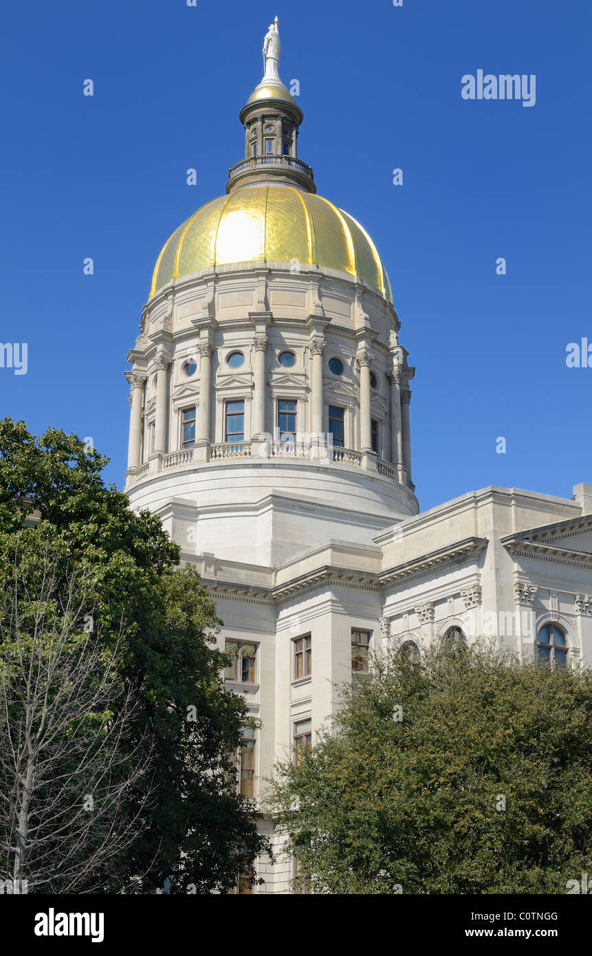 The Georgia State Capitol in Atlanta, Georgia. Stock Photo