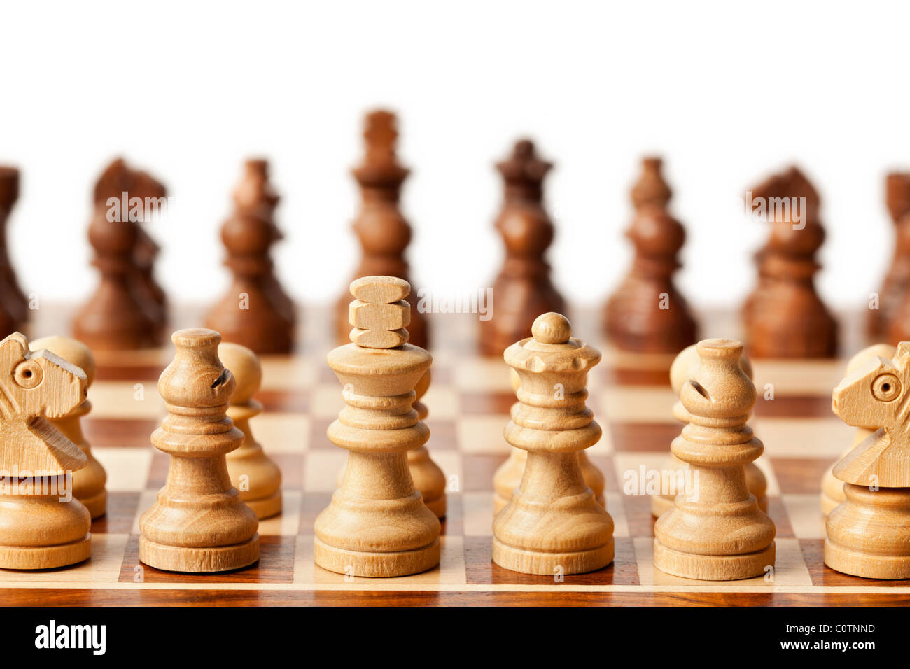 Chess beginning of game Stock Photo Alamy