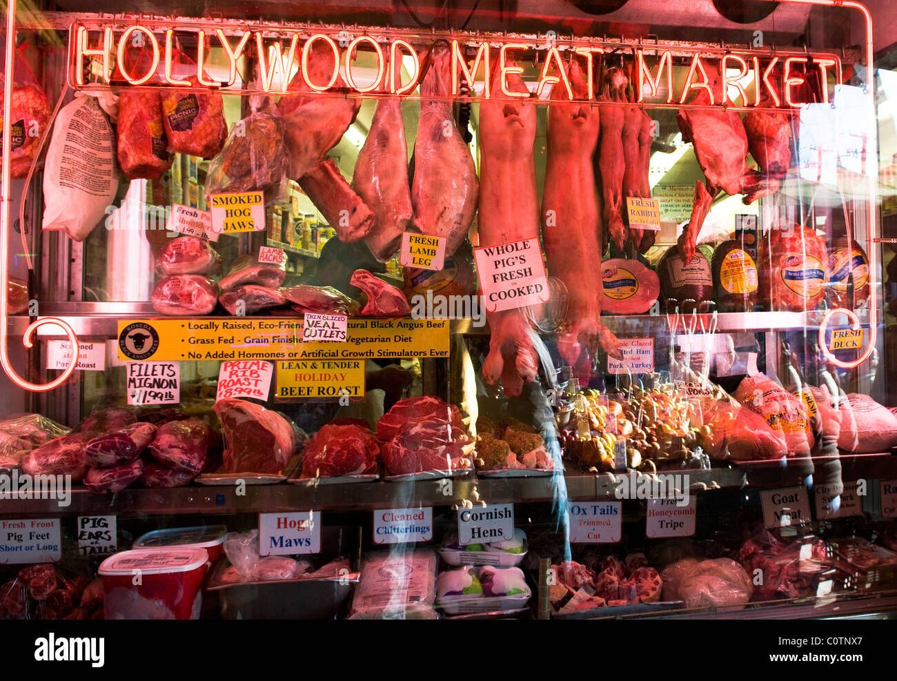 A colorful butcher shop in Philadelphia, USA Stock Photo Alamy