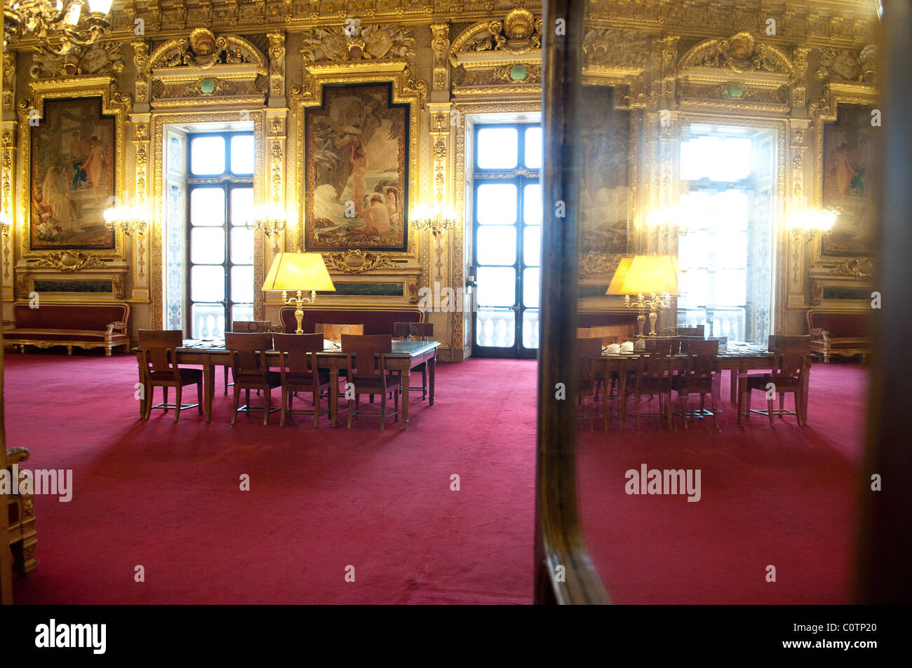 Paris (75): the Luxembourg Palace, seat of the French SenateSenate Stock Photo
