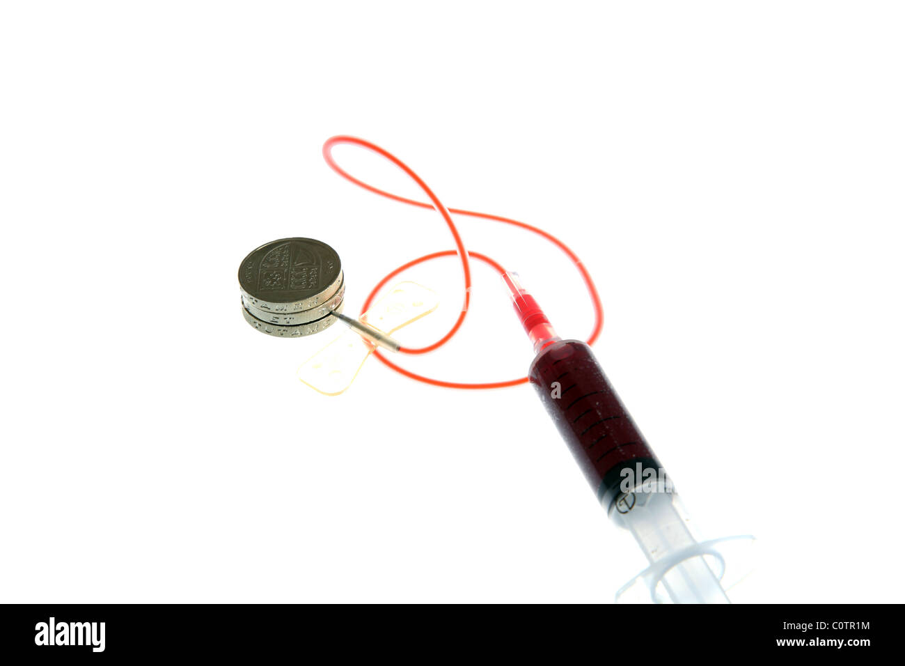 Blood Being Drawn From Money Stock Photo 34965664 Alamy - blood being drawn from money