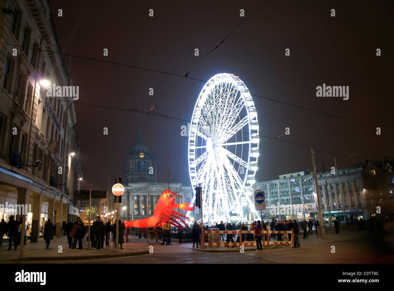 Light night nottingham hi-res stock photography and images - Alamy