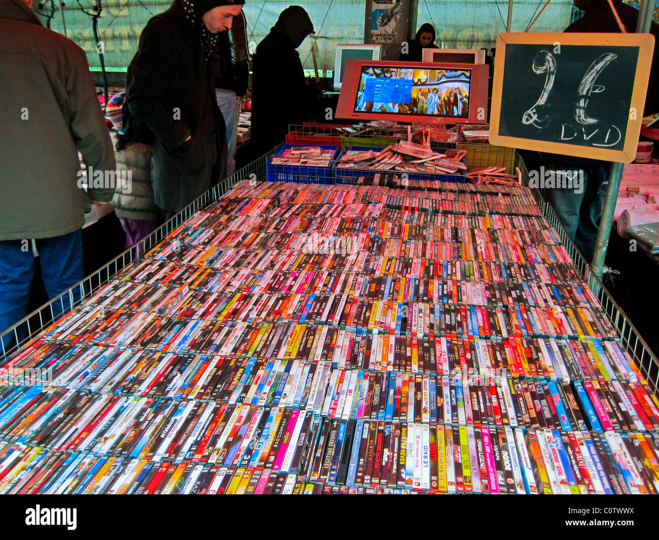 Used Dvds For Sale >> Paris France People Flea Market Shopping Montreuil Used Used Dvds For Sale >> Paris France People Flea Market Shopping Montreuil Used
