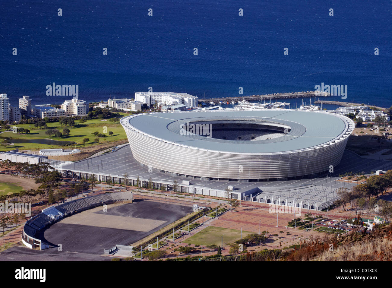 Cape Town Stadium, built for the 2010 FIFA World Cup. Green Point, Cape Town, Western Cape, South Africa. Stock Photo