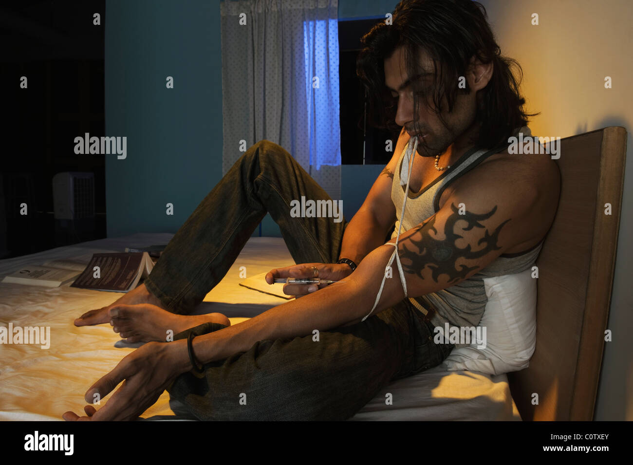 Full body tattoo young man hi-res stock photography and images - Alamy
