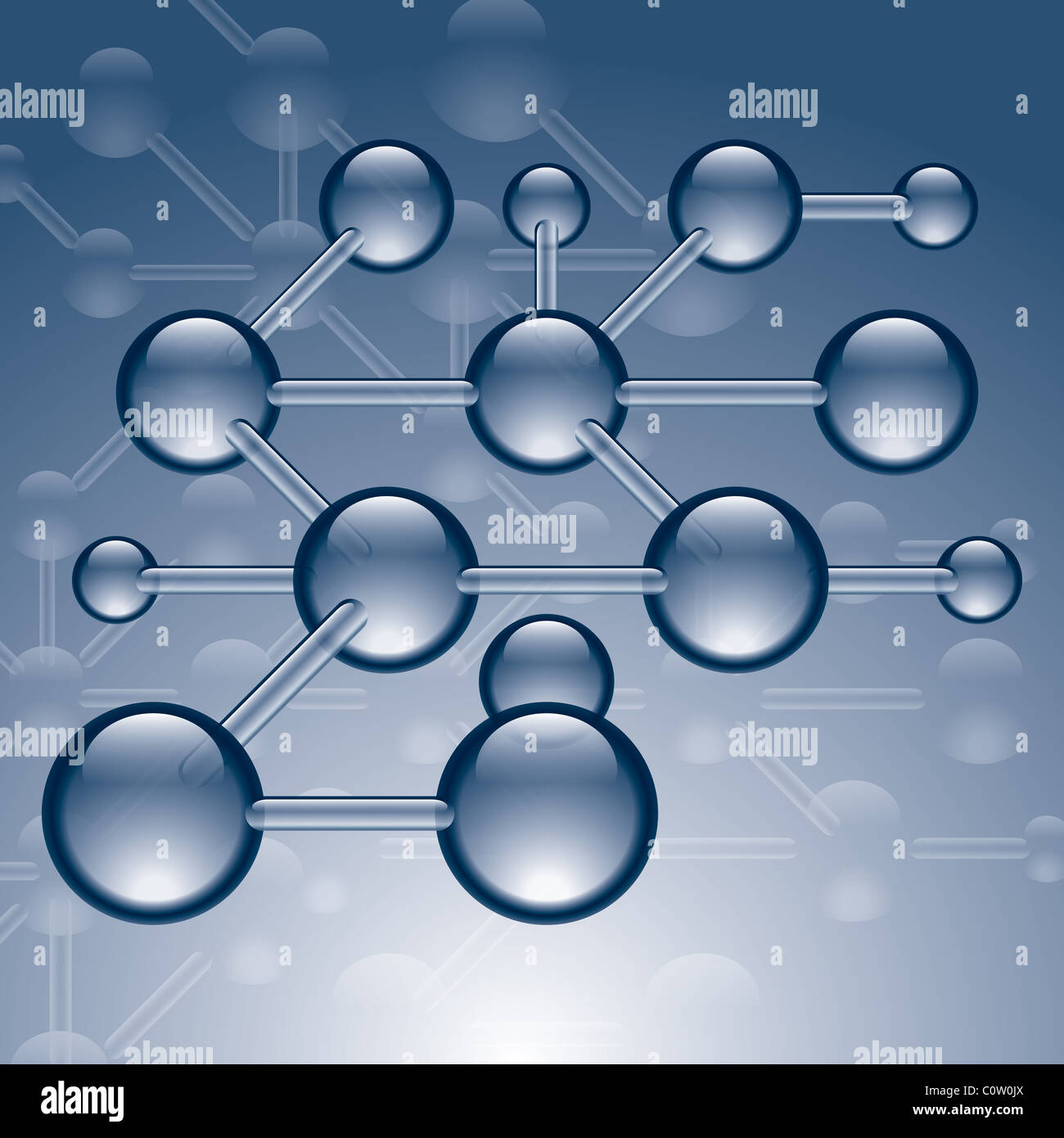 Molecular Structure Stock Photo