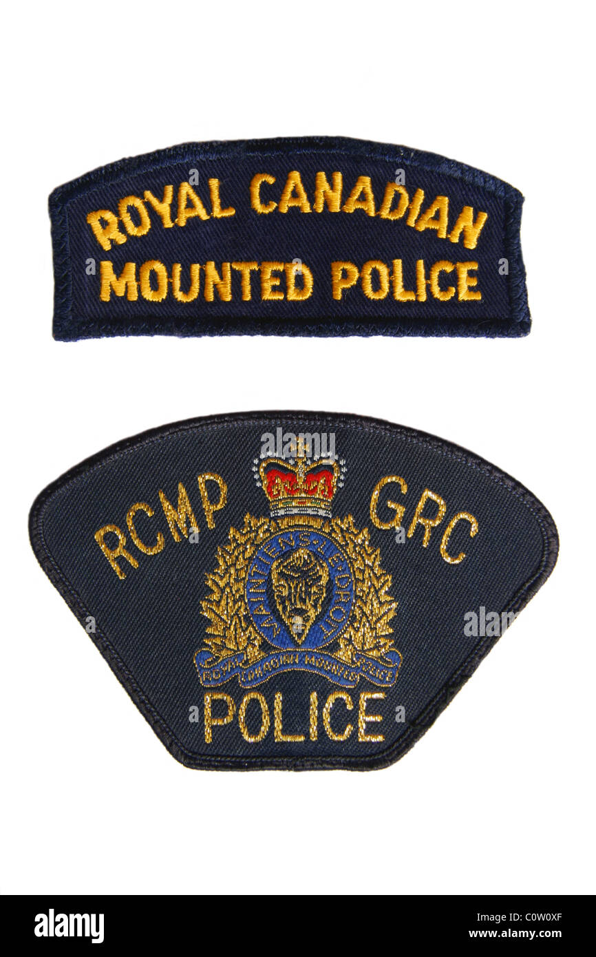 RCMP Royal Canadian Mounted Police patch Stock Photo