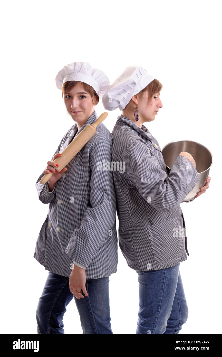Two cooks profile hi-res stock photography and images - Alamy