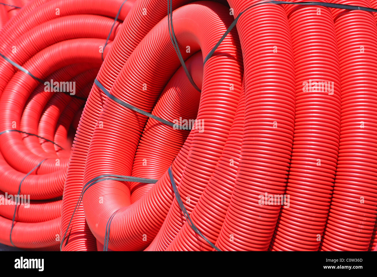 red tube coil Stock Photo