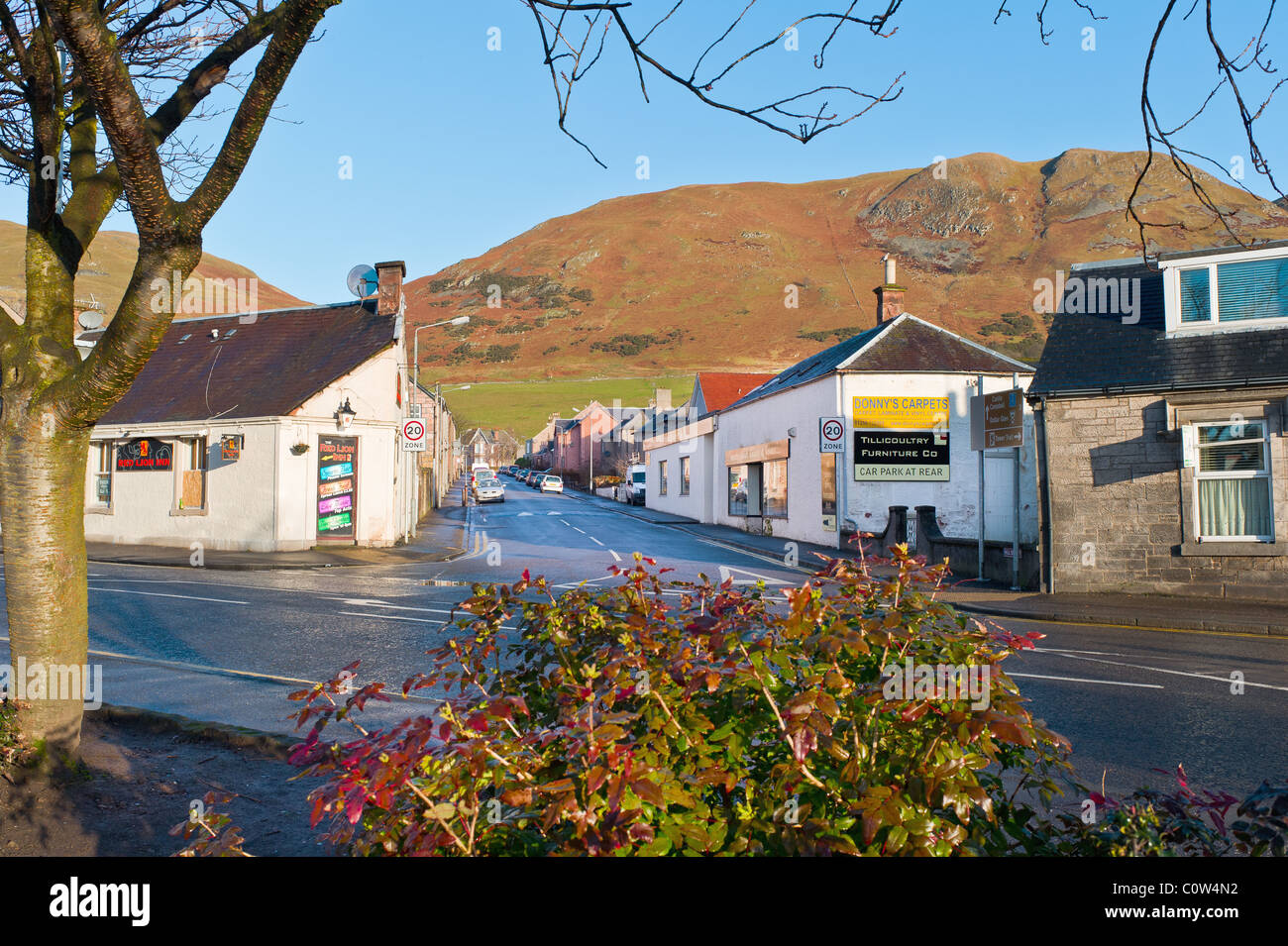 Hill Street, Tillicoultry, Clackmannanshire, Scotland Stock Photo Alamy