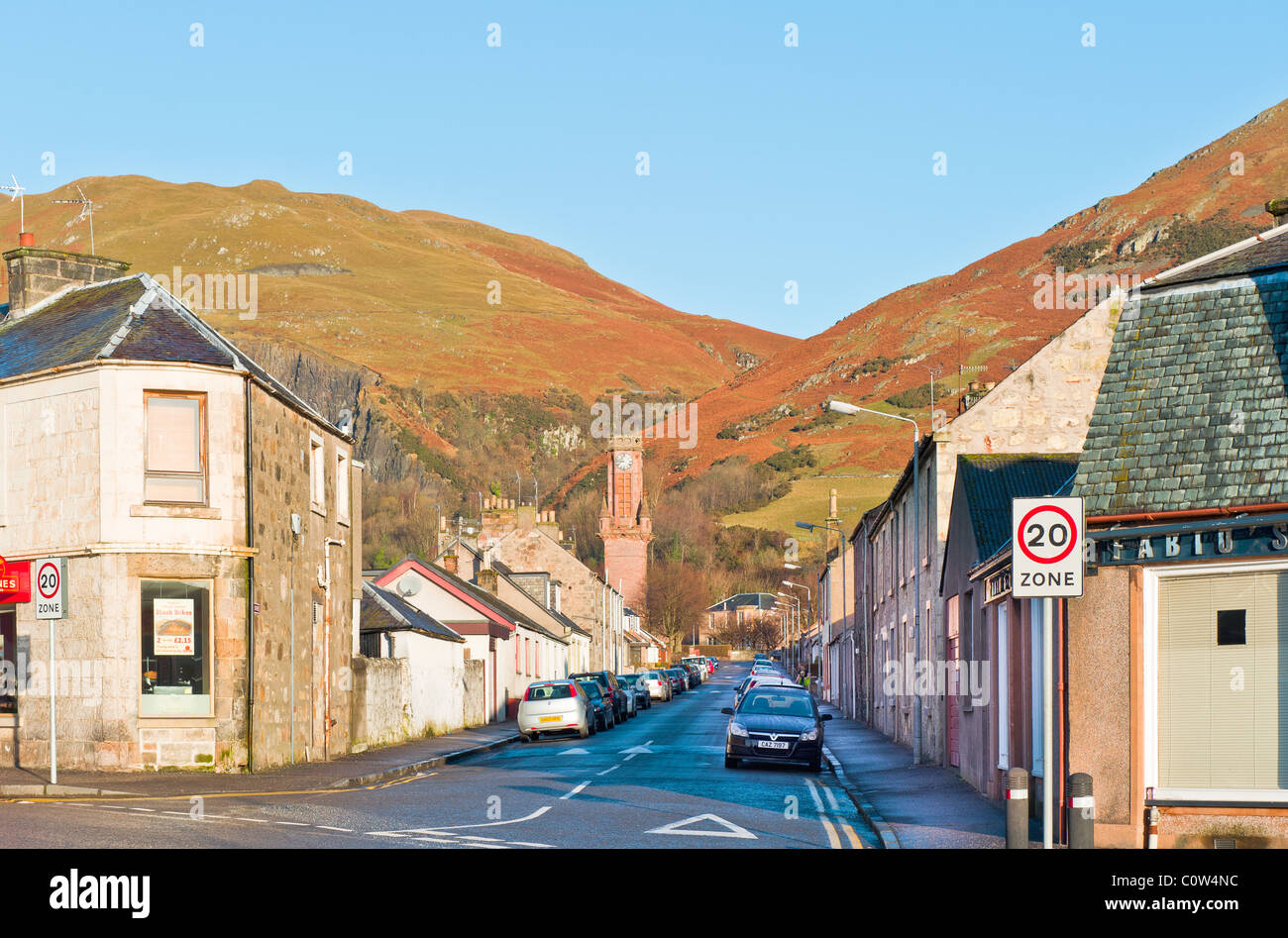Ochil Street, Tillicoultry, Clackmannanshire, Scotland Stock Photo Alamy