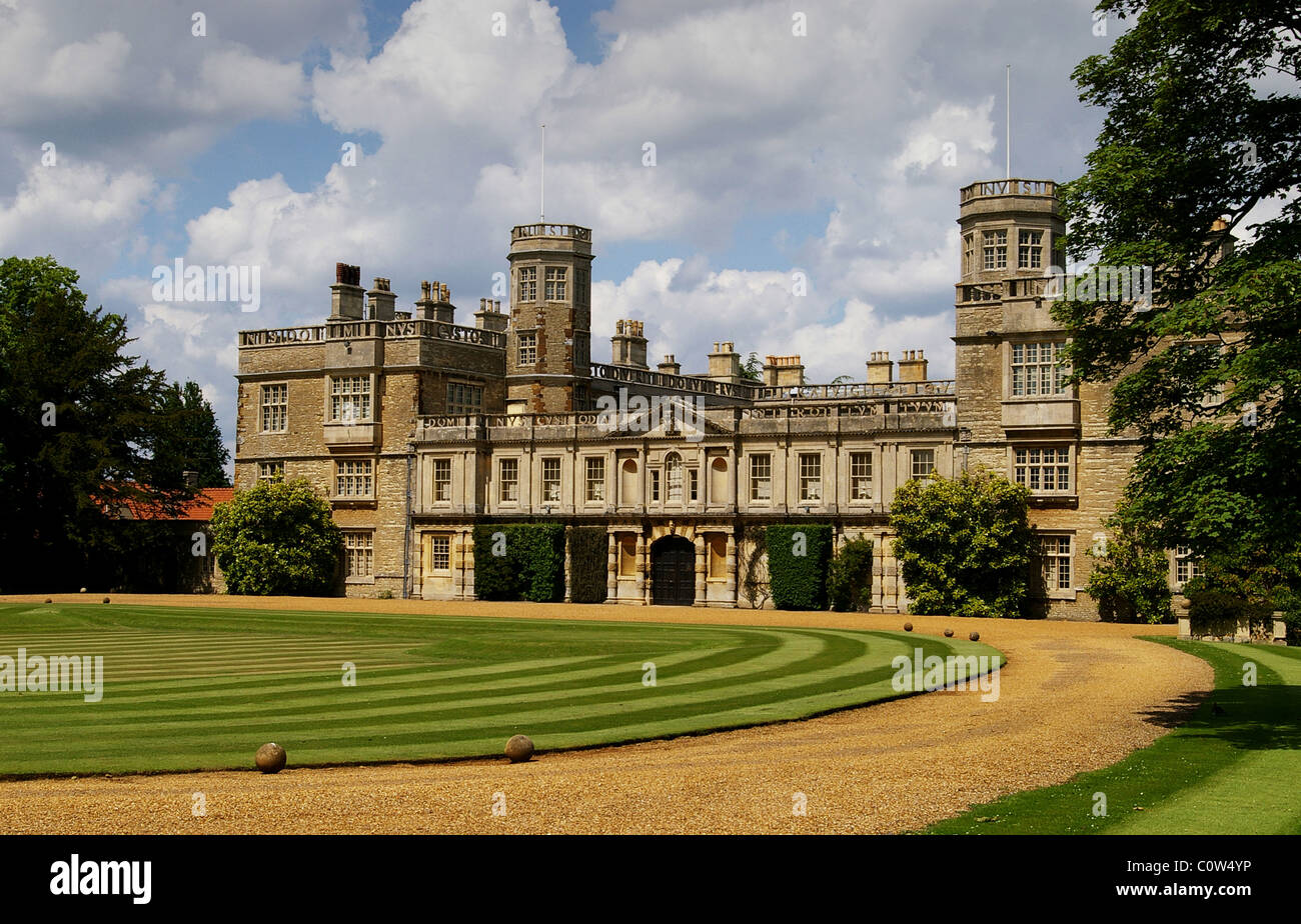 Castle Ashby House, a 16th century country house and home to the