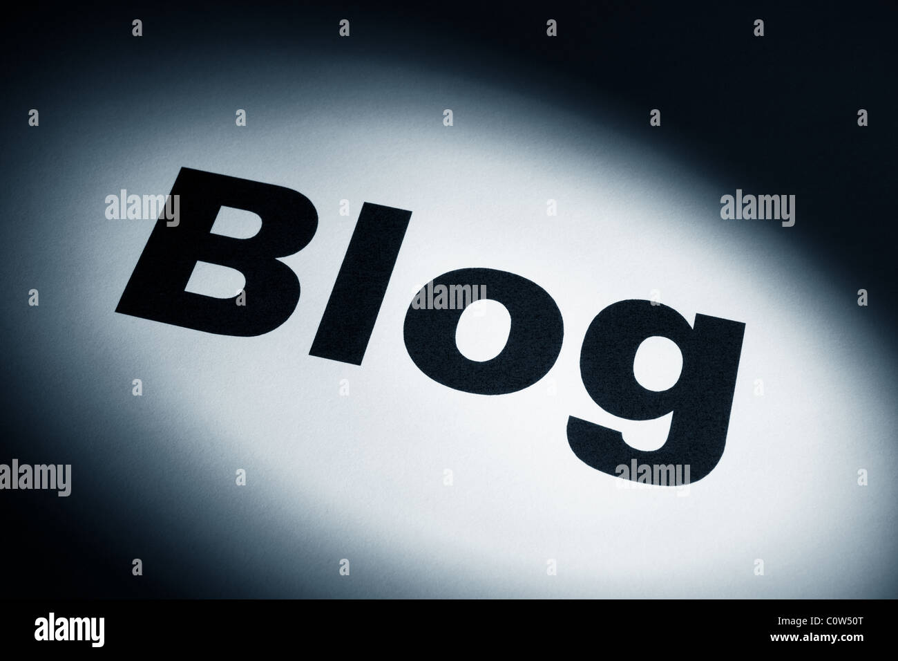 light and word of blog for background Stock Photo