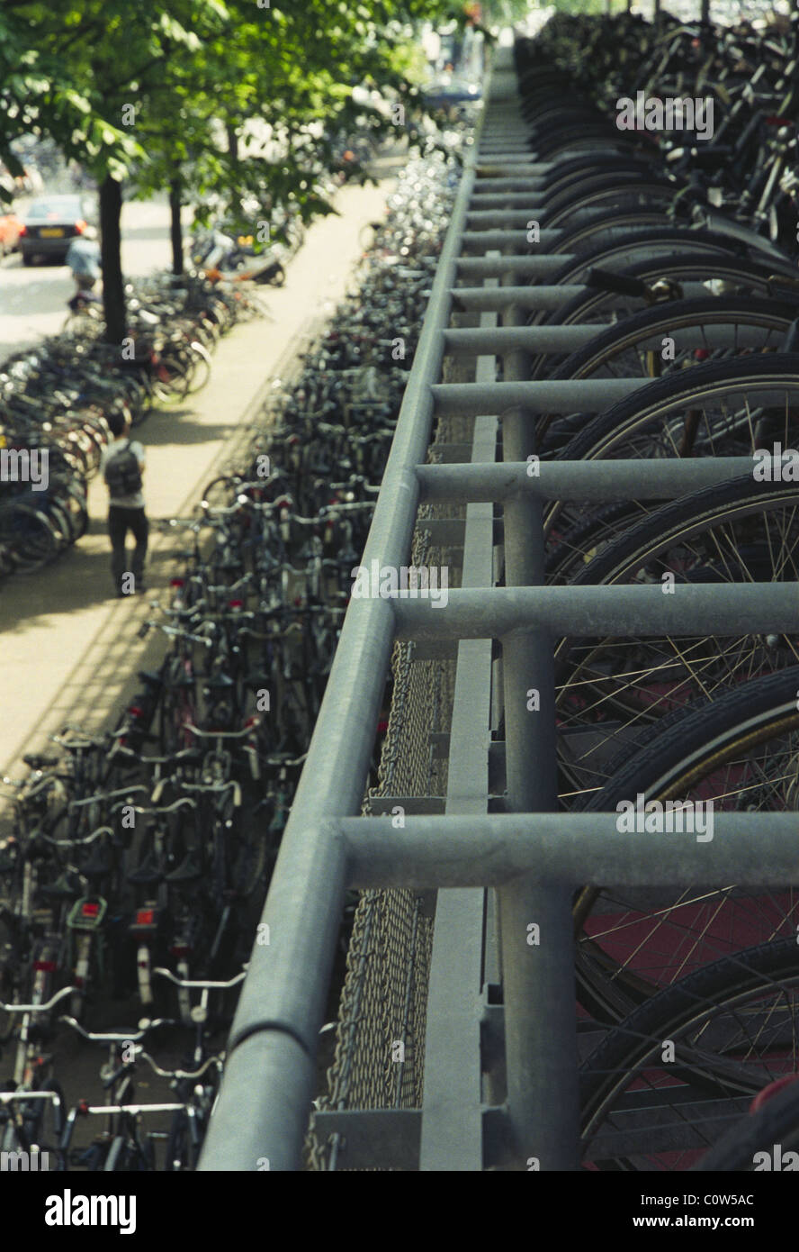 Bikes in Amsterdam Stock Photo Alamy