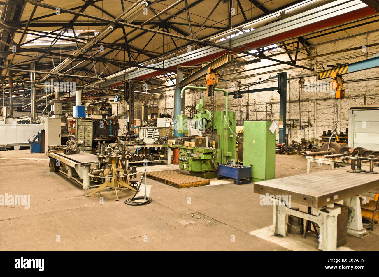 Steam locomotion plant Stock Photo