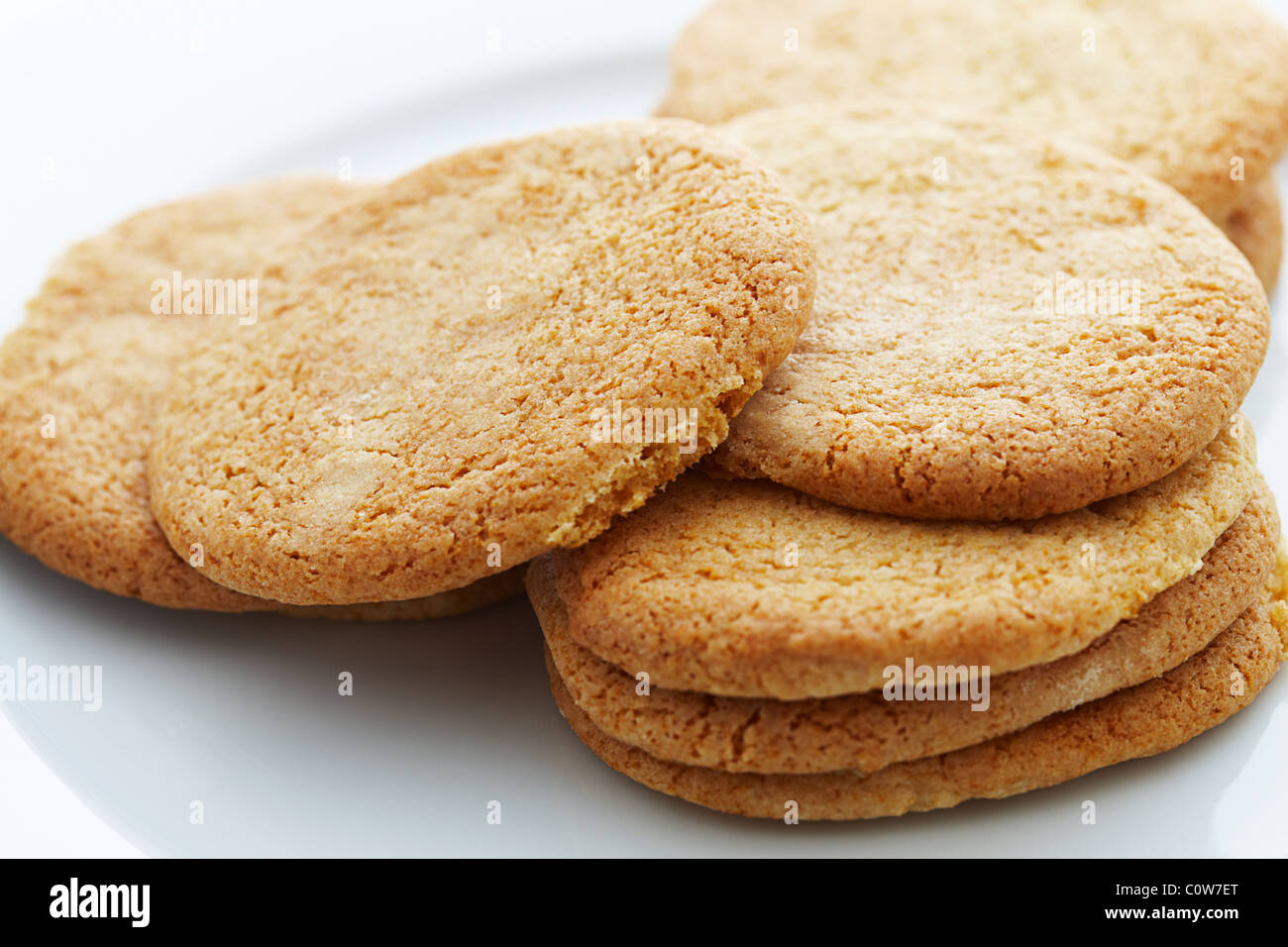 cookies biscuits on a plate Stock Photo