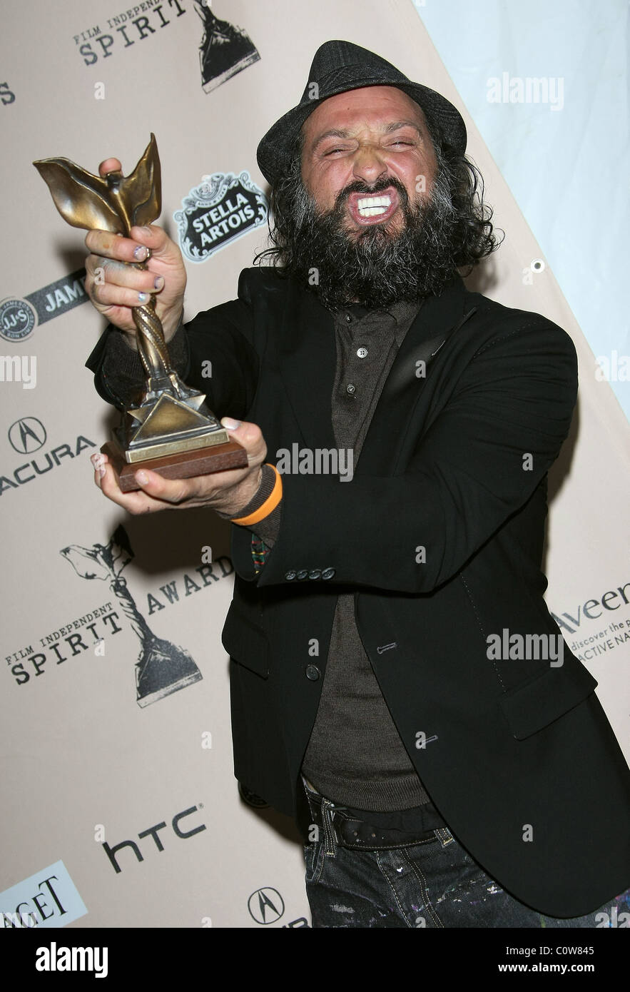 THIERRY GUETTA AKA MR BRAINWASH 2011 FILM INDEPENDENT SPIRIT AWARDS PRESS ROOM LOS ANGELES