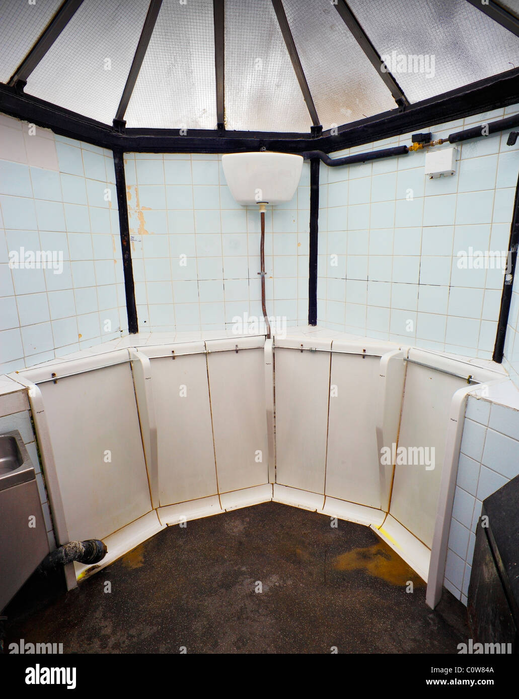 Mens Public urinal, London. Stock Photo