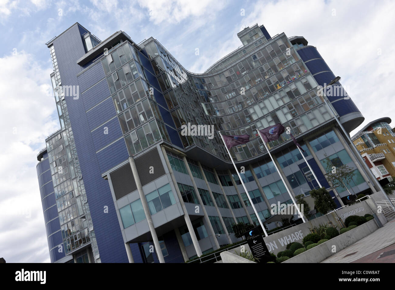 Falcon Wharf apartment block in Lombard Road Battersea, London Stock