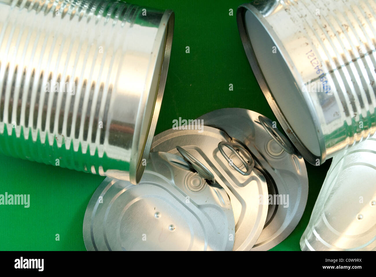 Empty food cans Stock Photo Alamy