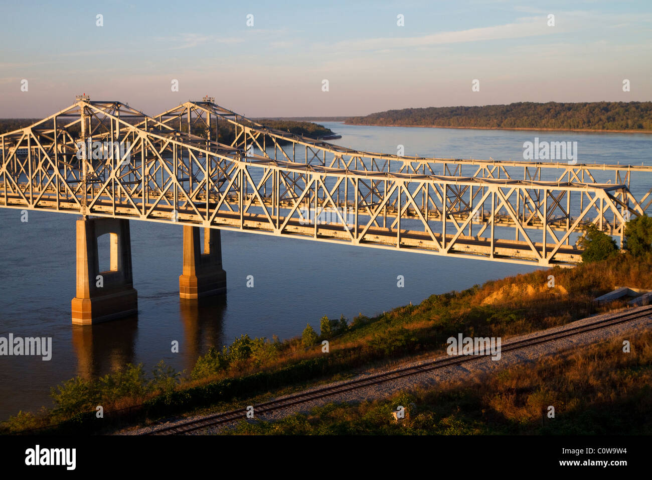 The NatchezVidalia Bridges spanning the Mississippi River between