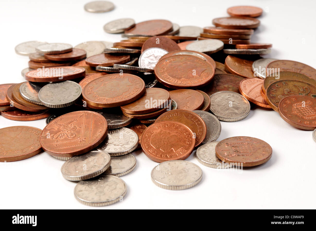 UK Sterling Money Coins Stock Photo - Alamy