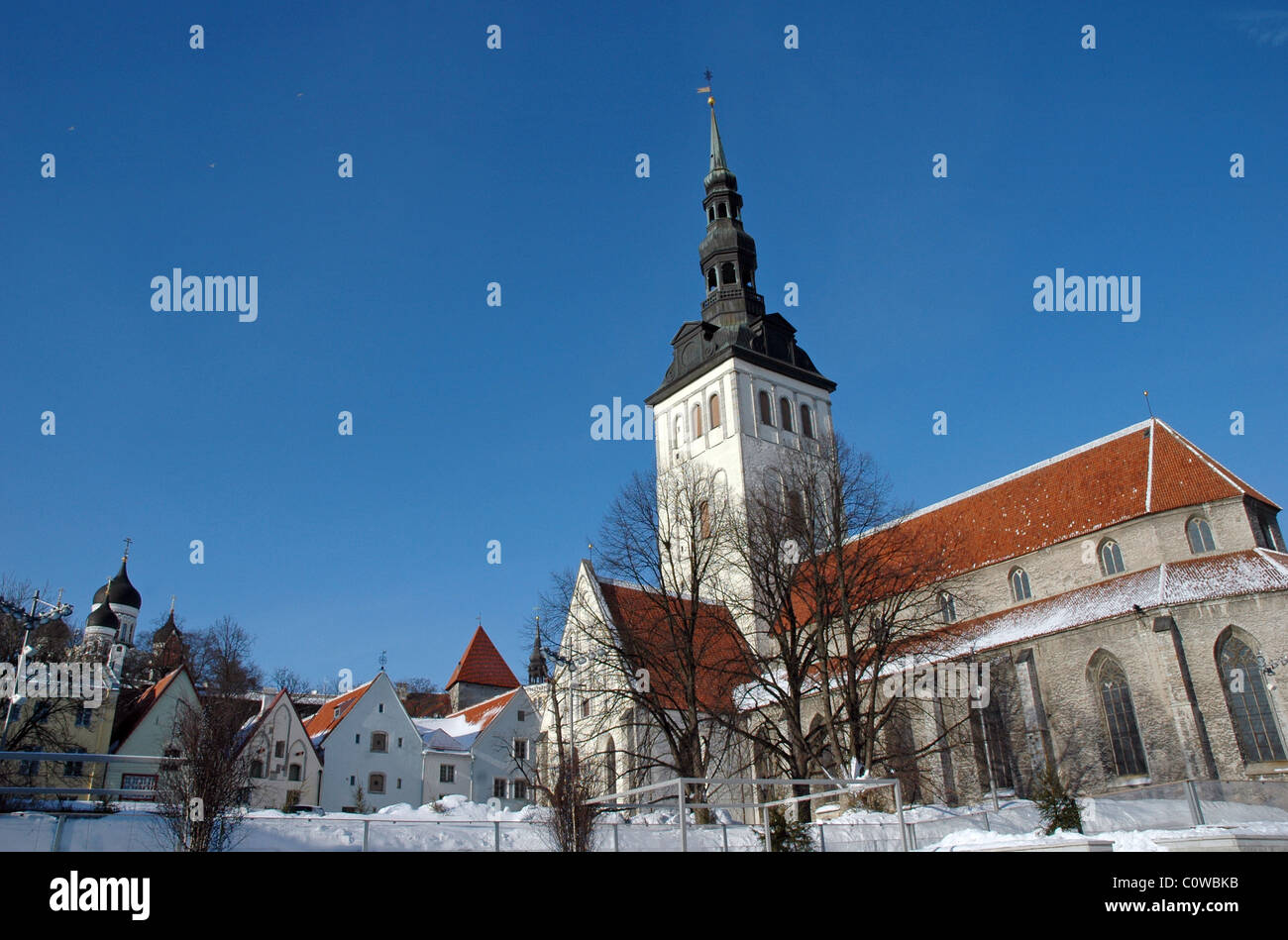 San Nichola's Church, Niguliste Museum in Tallinn, Estonia Stock Photo