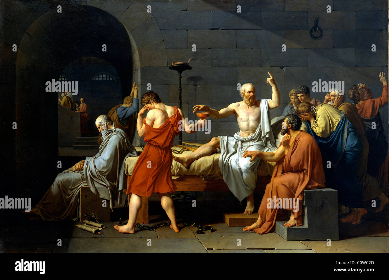 The Death of Socrates Stock Photo