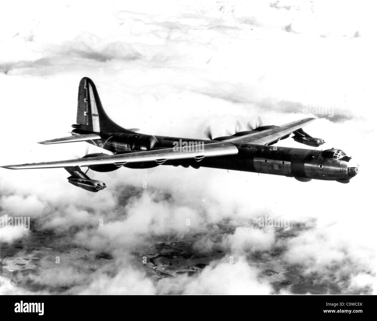 Convair RB-36-D, the jet-augmented version of the U.S. Air Force's intercontinental strategic bomber. Stock Photo