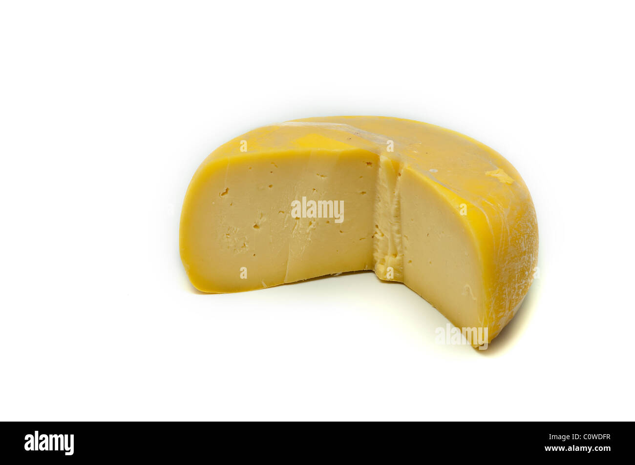 Cheese slice from Azores Stock Photo Alamy