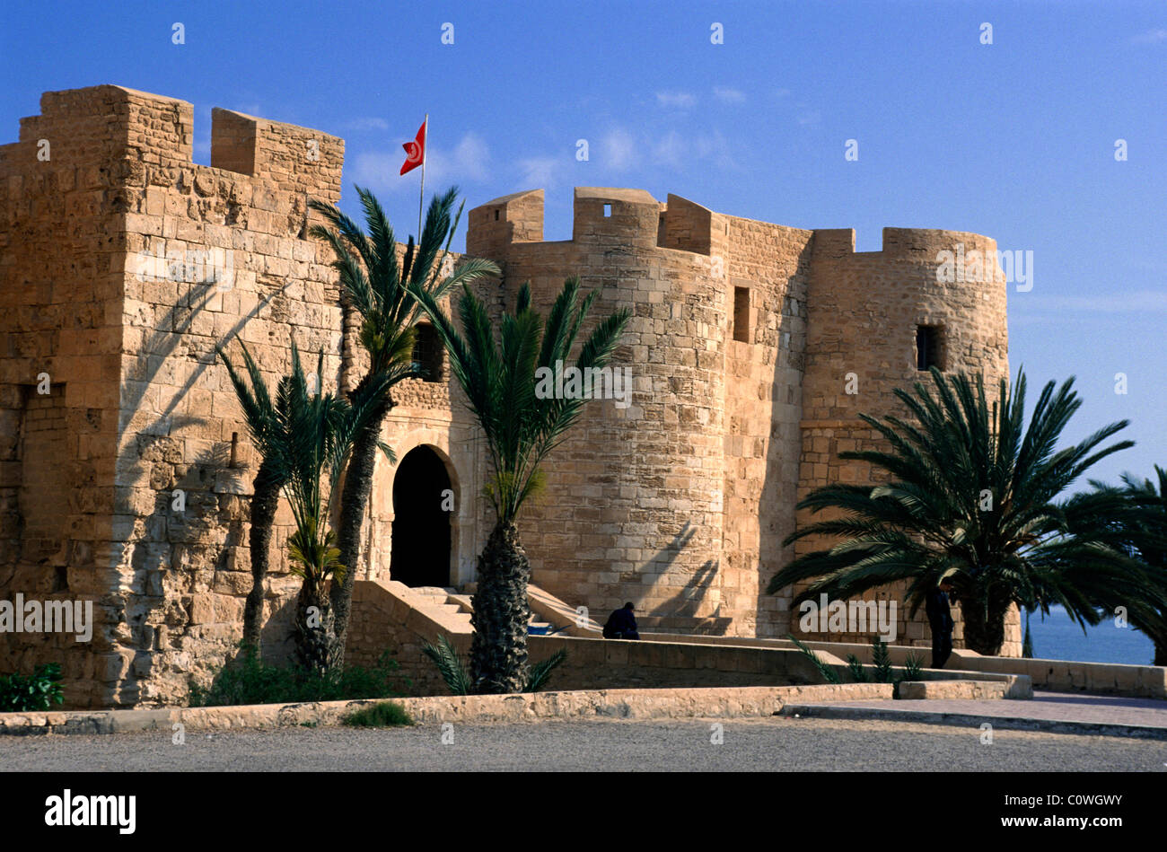 Castle  Bordj el Kebir in Houmt Souk, Djerba, Tunisia Stock Photo