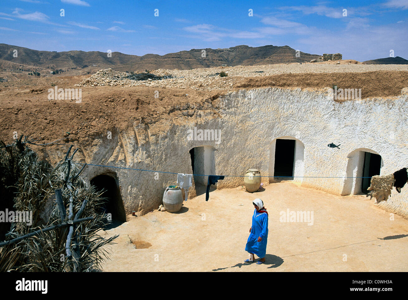 Cave dwelling, Matmata, Tunisia Stock Photo - Alamy