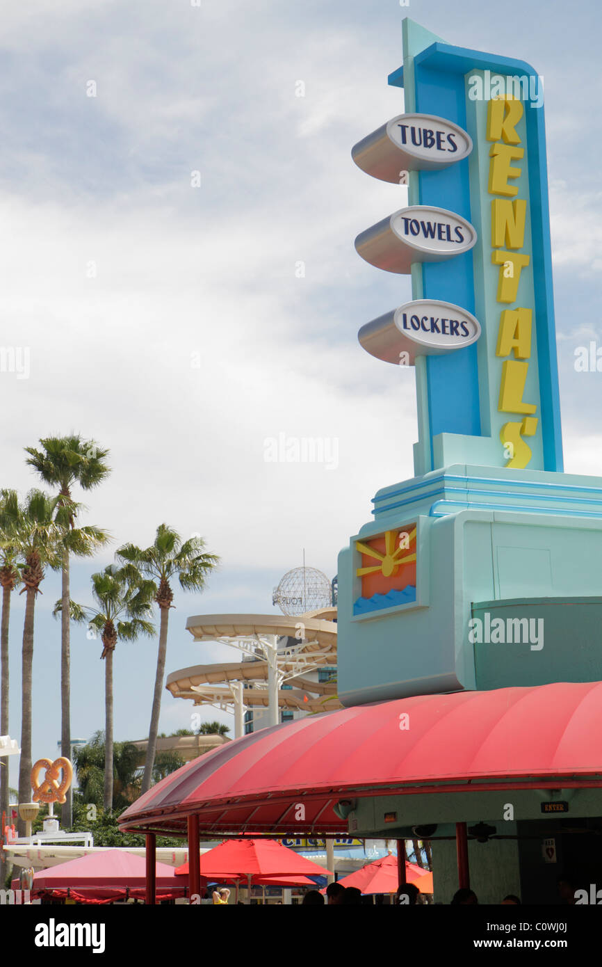 Orlando Florida,Wet'n Wild,water park,visitors travel traveling tour tourist tourism landmark landmarks culture cultural,vacation group people person Stock Photo