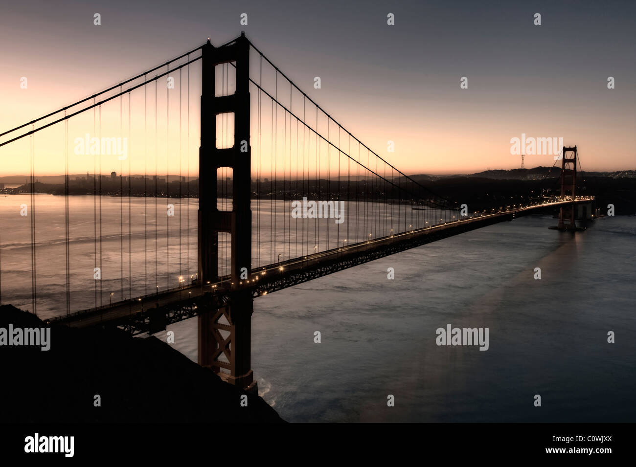 Usa, California, San Francisco, Golden Gate Bridge Stock Photo