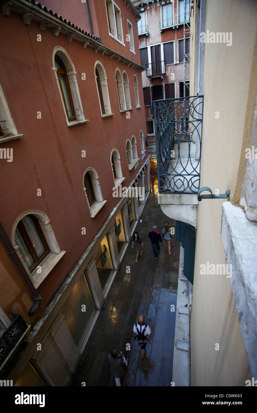 View from the window of the Hotel Bellagio in Venice, Italy Stock Photo