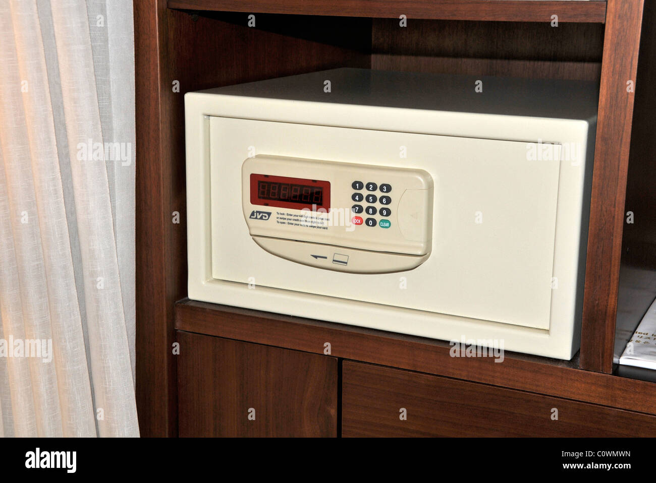 safety box in hotel room Stock Photo Alamy