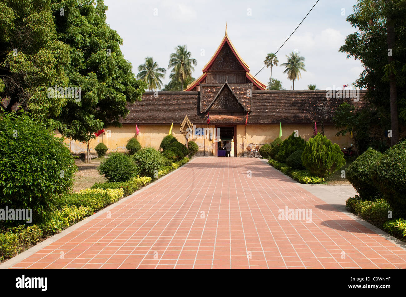Main entrance, Wat Sisaket, Vientiane, Laos Stock Photo