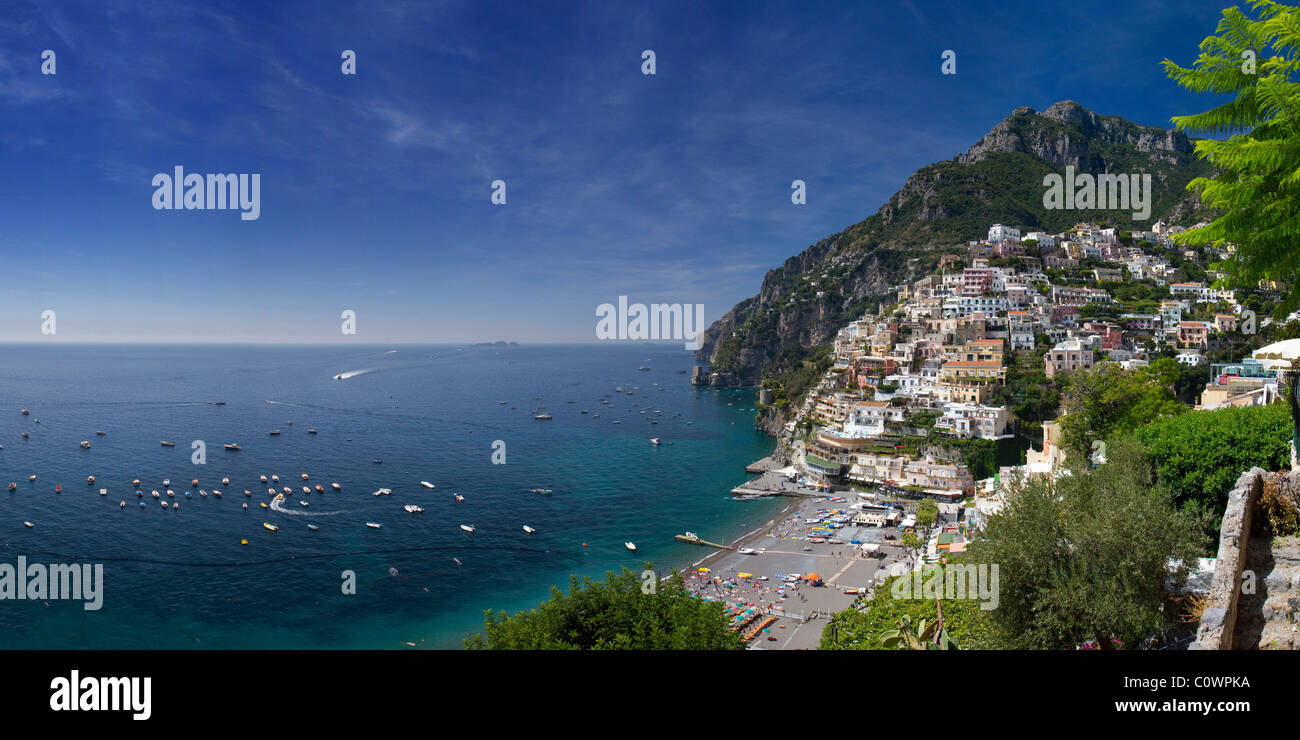 The small town of Positano on the Amalfi coast in Italy Stock Photo - Alamy