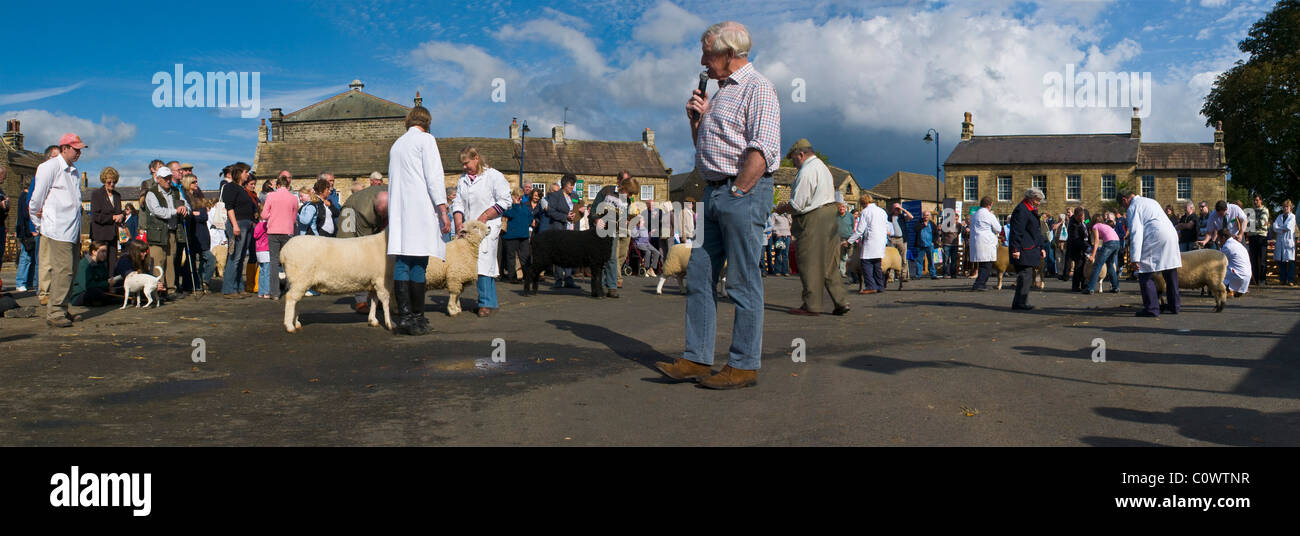 View of the Annual Masham Sheep Fair Stock Photo