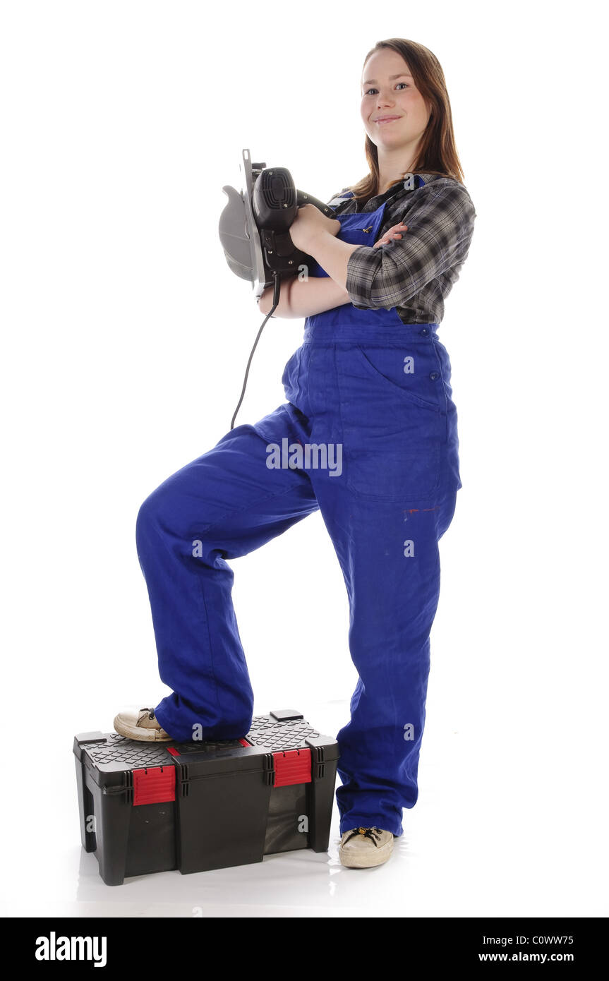 Young workwoman Stock Photo